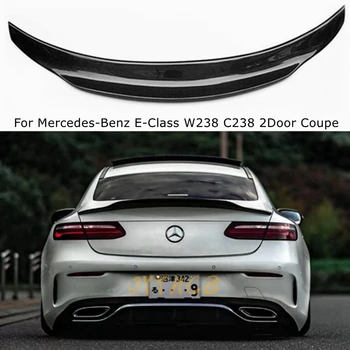 Для Mercedes-Benz E-Class W238 C238 2Door Coupe PSM Style Углеродное волокно Задний спойлер Багажник Крыло багажника 2017-2023 FRP Черный кованый карбон