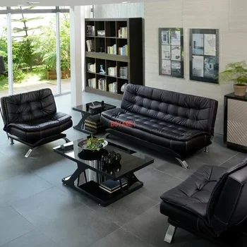 офисный диван-кровать Трехместный многофункциональный складной бизнес-офисный диван Простой современный