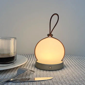 Портативный перезаряжаемый светодиодный декоративный беспроводной фонарь для освещения стола в ресторане на открытом воздухе