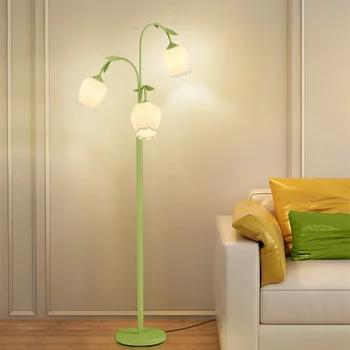  Современный цветочный торшер Nordic Bell Orchid Торшер для гостиной Спальня Угловой декор Создание прикроватных осветительных приборов