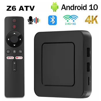 iATV Z6 ТВ-бокс Allwinner H316 AndroidTV Android10.0 BT5.0 2 ГБ 8 ГБ / 16 ГБ 2.4G/5G WiFi 1080P 4K HD медиаплеер Смарт-приставка