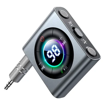 2 в 1 Bluetooth 5.3 Адаптер Передатчик Приемник Bluetooth Адаптер Bluetooth для авто Аудио / ТВ / Домашняя стерео / ПК / Наушники / Динамик