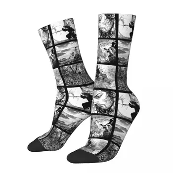 Зимняя теплая мода унисекс аниме бродячие носки монтаж мусаси дышащие футбольные носки