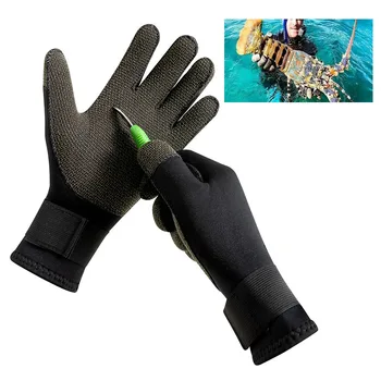 3 мм Кевларовые перчатки для дайвинга, устойчивые к царапинам, сохранение тепла, износостойкие Используется для дайвинга, рыбалки, плавания и других видов спорта